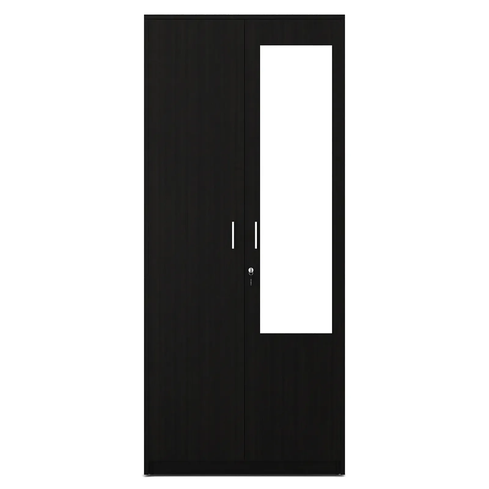 Value V2 2-door Wardrobe With Mirror - Natural Wenge - Woodpore